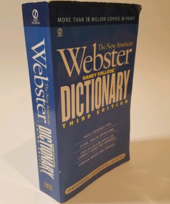The New American Webster Handy College Dictionary: New Third Edition,