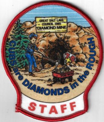 1985 Diamond Mine Cubs Are Diamonds In The Rough Staff GSLC RED Bdr. [X-778]