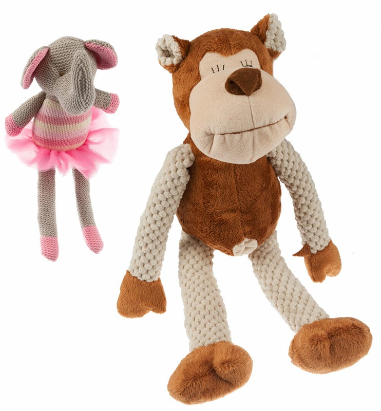 Schmusetier Baby Schmusetuch Kuscheltier Stofftier PlÃ¼Schtier Affe Oder Elefant