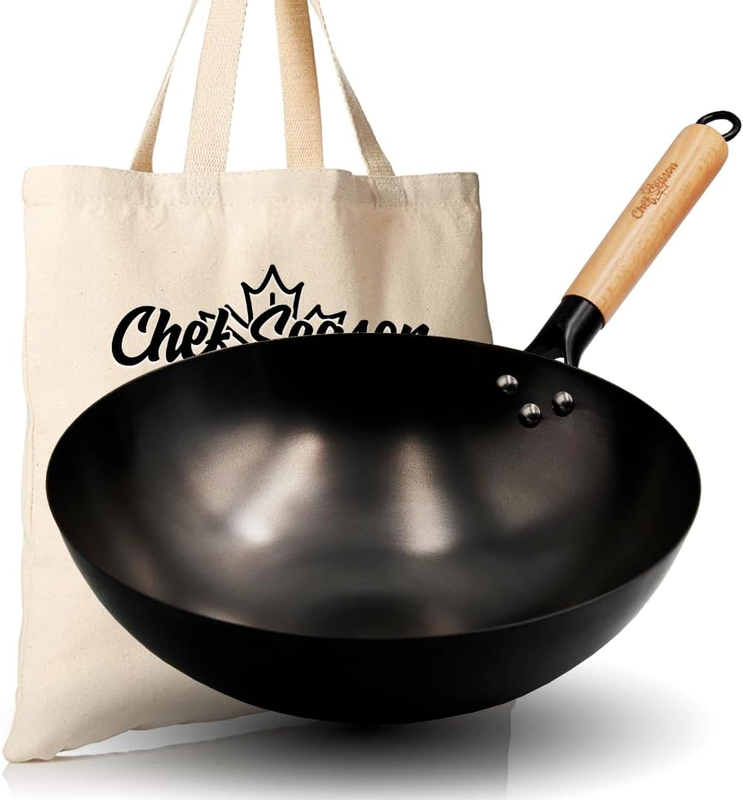 For Stir-frying, Large Uncoated Non