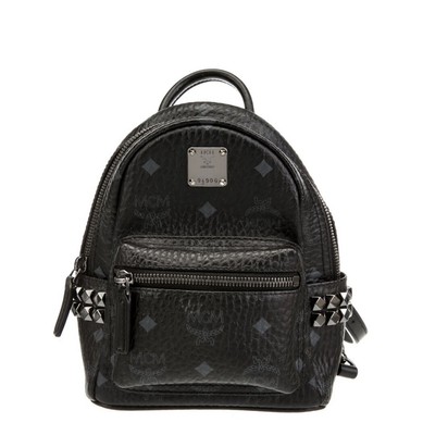 MCM WOMEN'S MINI  BACKPACK BLACK VISETOS