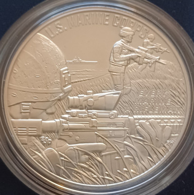 (ND) 2023 'U.S. MARINE CORPS' United States Armed Forces Silver Medal Program!!!