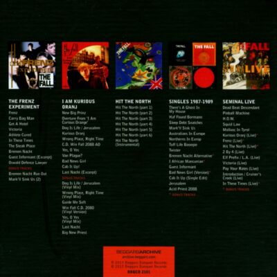 THE FALL - THE FRENZ EXPERIMENT/I AM KURIOUS ORANJ/HIT THE NORTH/SINGLES 1987-19
