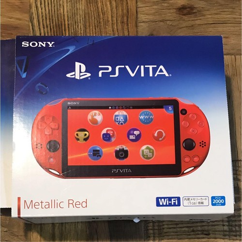 PlayStation Vita - PS Vita PCH-2000 SONY レッド USED PS Playstation vita Wi-Fi model METALLIC RED PCH-2000