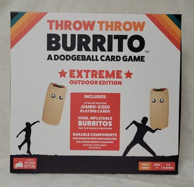 Throw Throw Burrito (A Dodgeball Card Game): Extreme Outdoor Edition NEW