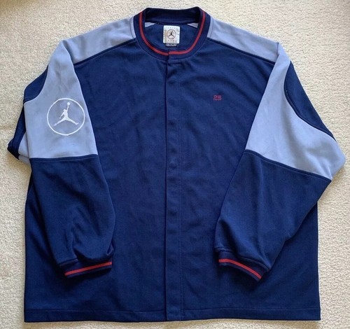 Vtg Nike Air Jordan Brand Mens Retro Snap Track Jacket XXL