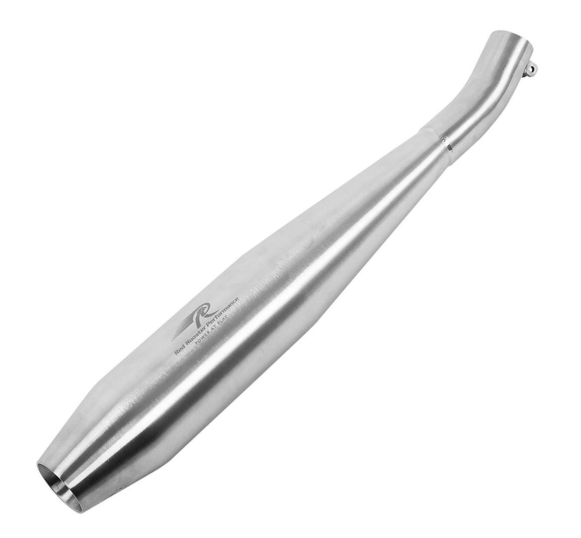 Fits Royal enfield Continental GT 535 Red Rooster Exhaust Silencer S/Steel