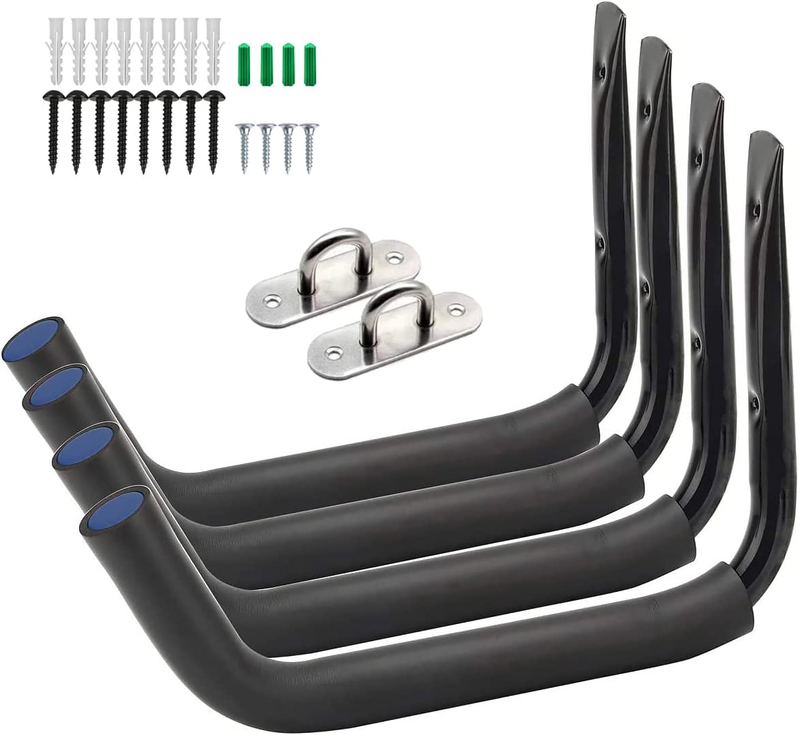 BISEBIN Kayak Racks for Outdoor Storage Garage Paddle Board Wall Mount Heavy