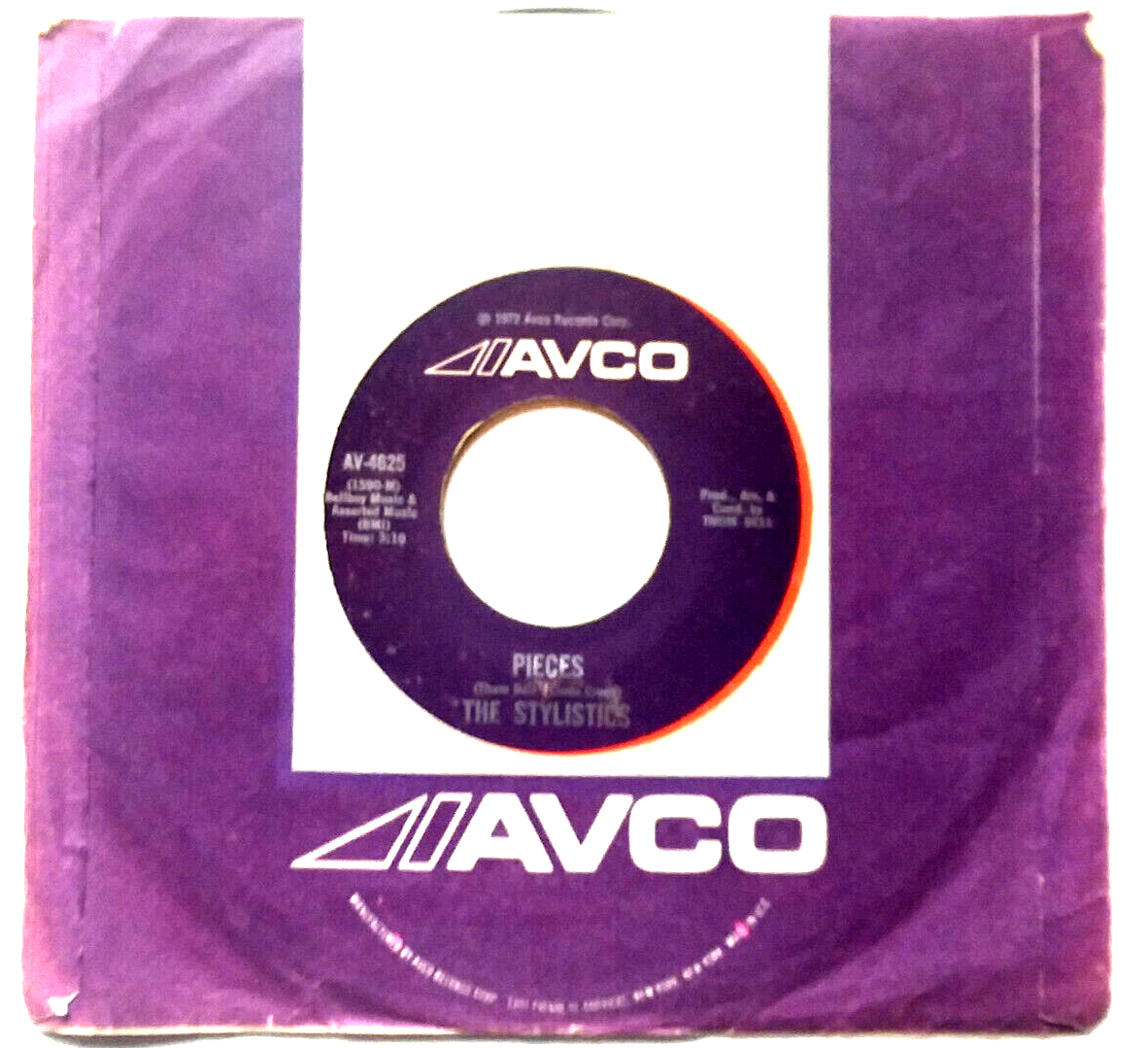 THE STYLISTICS - Rockin' Roll Baby / Pieces - Vinyl 45rpm