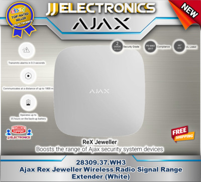 Ajax ReX Jeweller Wireless Radio Signal Range Extender Indoor