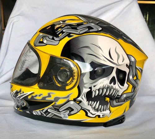 full face harley helmets skull
