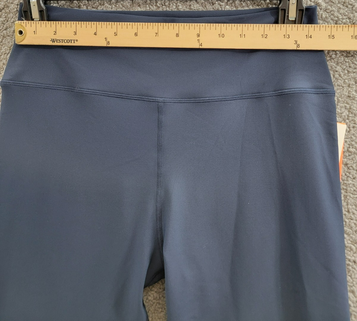 AQUA Athletic Scalloped Hem Leggings Women's XL Myth Elastic Waist Pull On - Picture 5 of 21