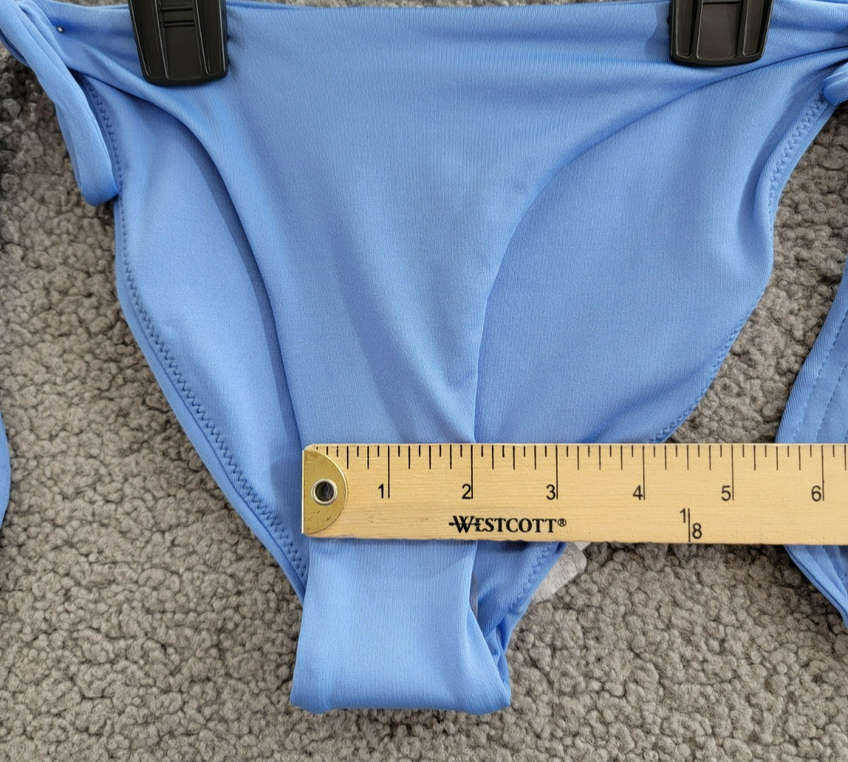Peixoto Juliet Bikini Bottom Women's S Lazuli Blue Solid Side Tie Closures - Picture 11 of 24