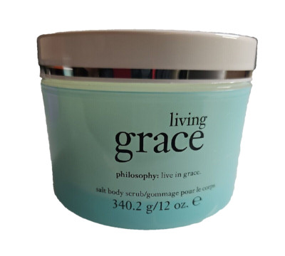 New Philosophy Living Grace Salt Body Scrub 12 oz