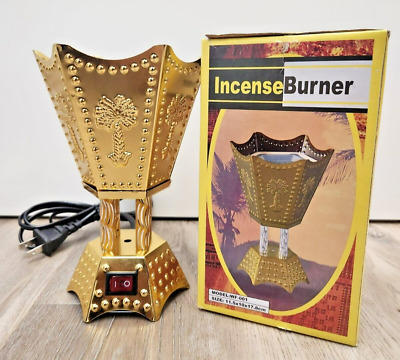 Bakhoor Electric Incense Burner -Oud Frankincense Resin Burner (USA 110) Gold