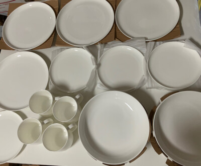   FORTEZZA TABLEWARE GLASS MODERN COUPE GLASS DINNERWARE SET 16pcs  