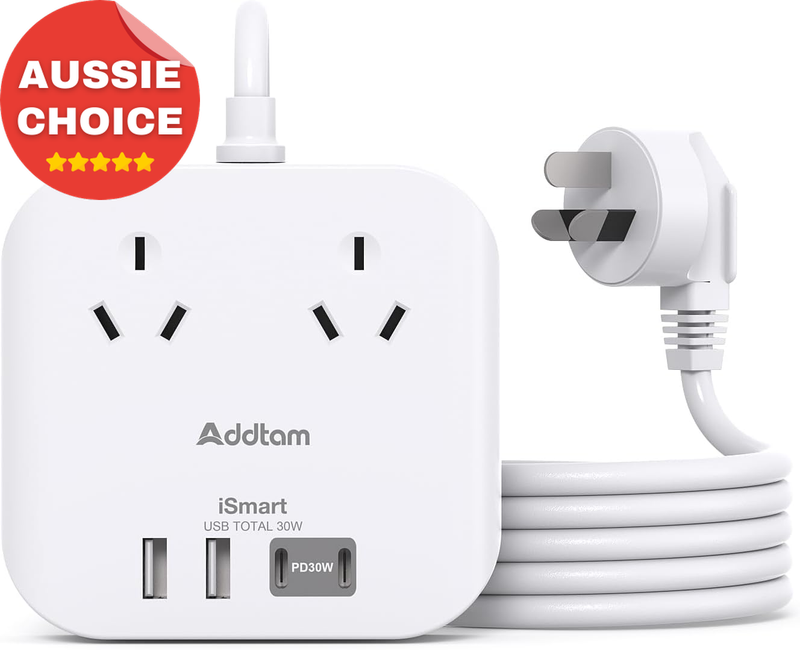 PD30W Power Board 2 Outlets 4 USB Ports Cruise Approved Travel Power Strip