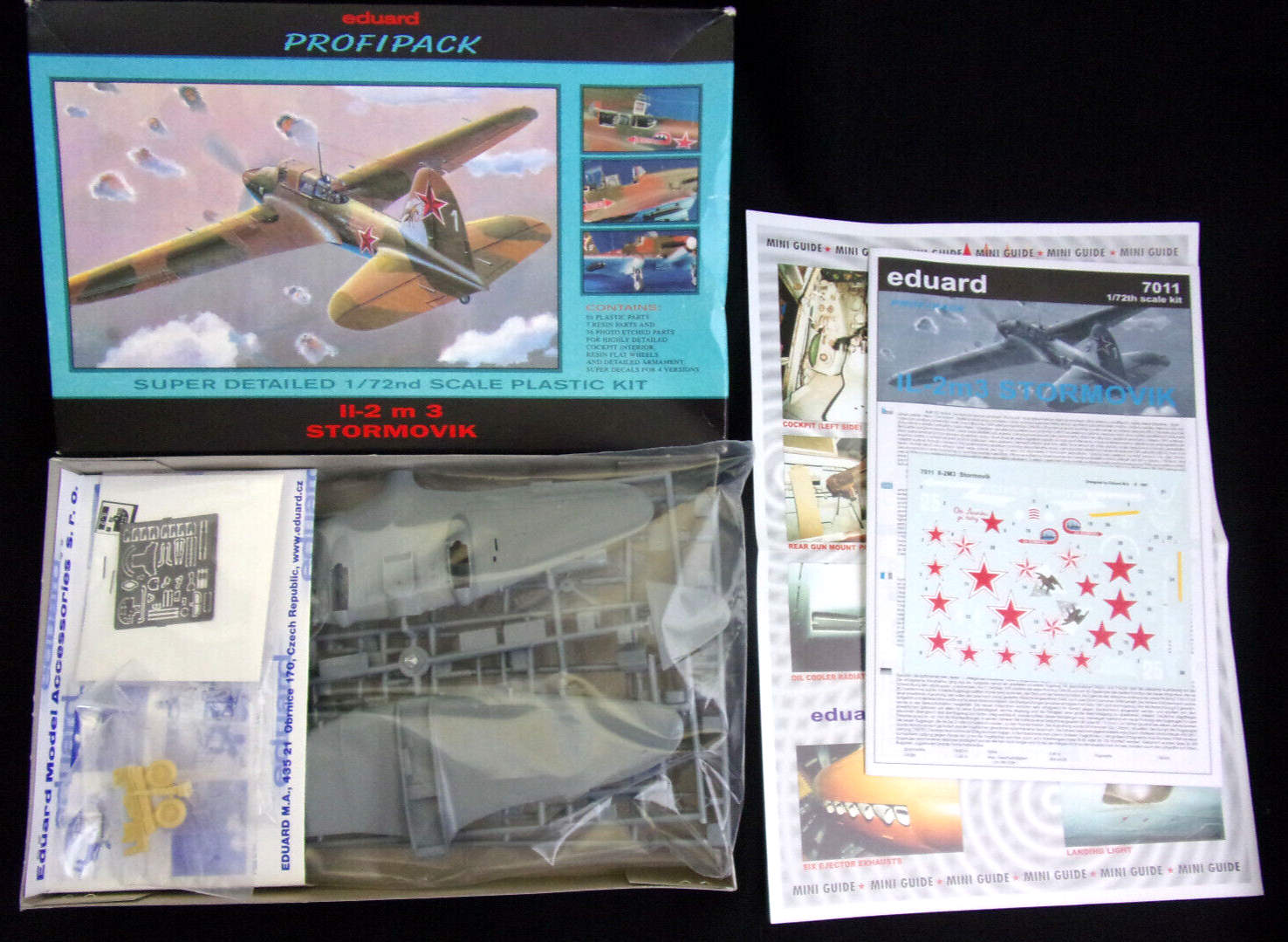 Eduard 1/72 scale Il-2m3 Stormovik ProfiPack edition - 7011 NOS Eduard 1/72 scale Il-2m3 Stormovik ProfiPack edition - 7011 NOS