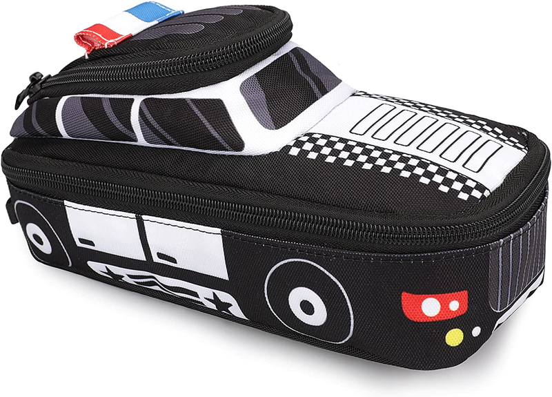9 inch Police Car Pencil Pouch Pencil Box for School Students Kids Girls Boys