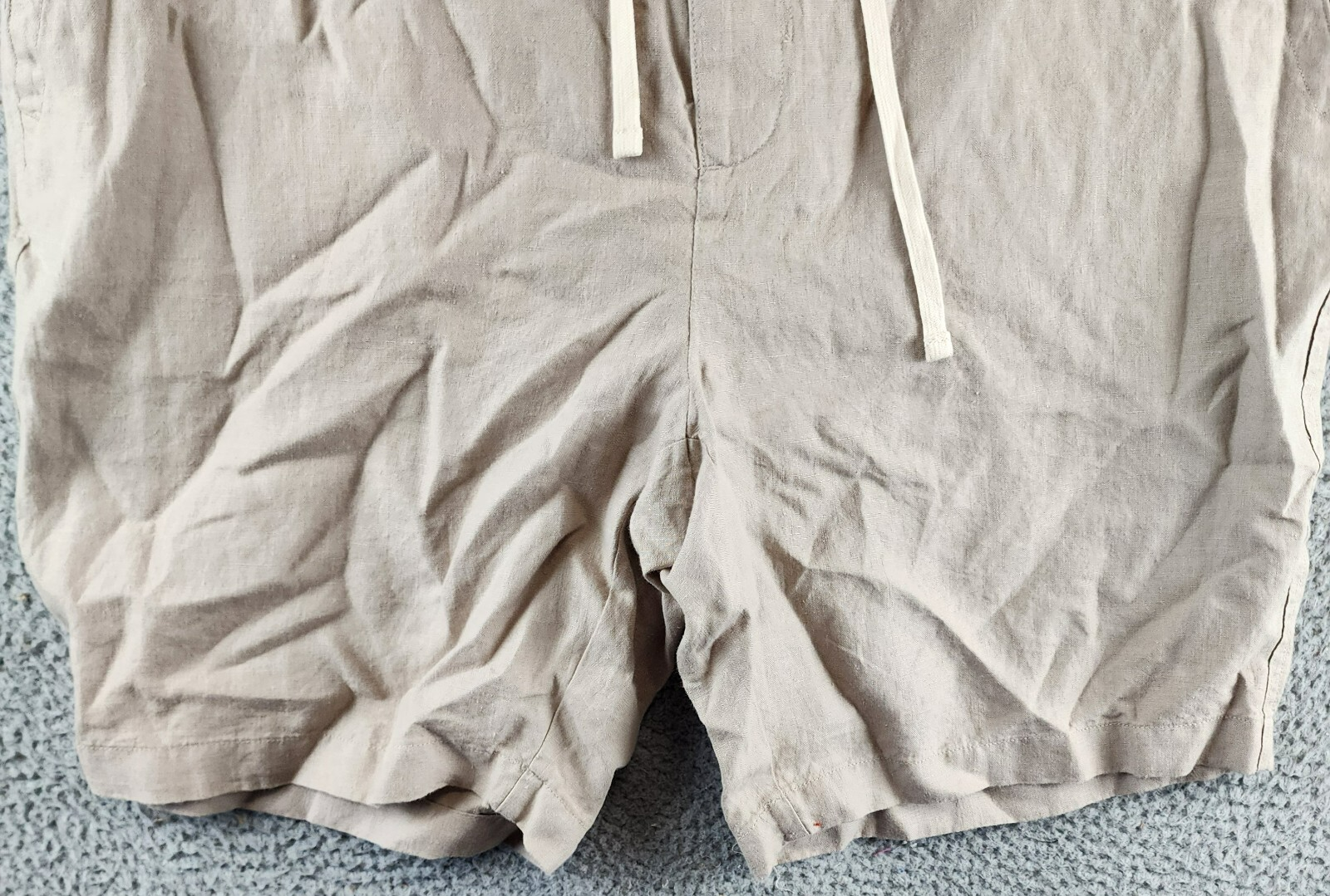 Vince Lightweight Hemp Shorts Men's XXL Beach Sand Drawstring Button Zipped - Picture 3 of 16
