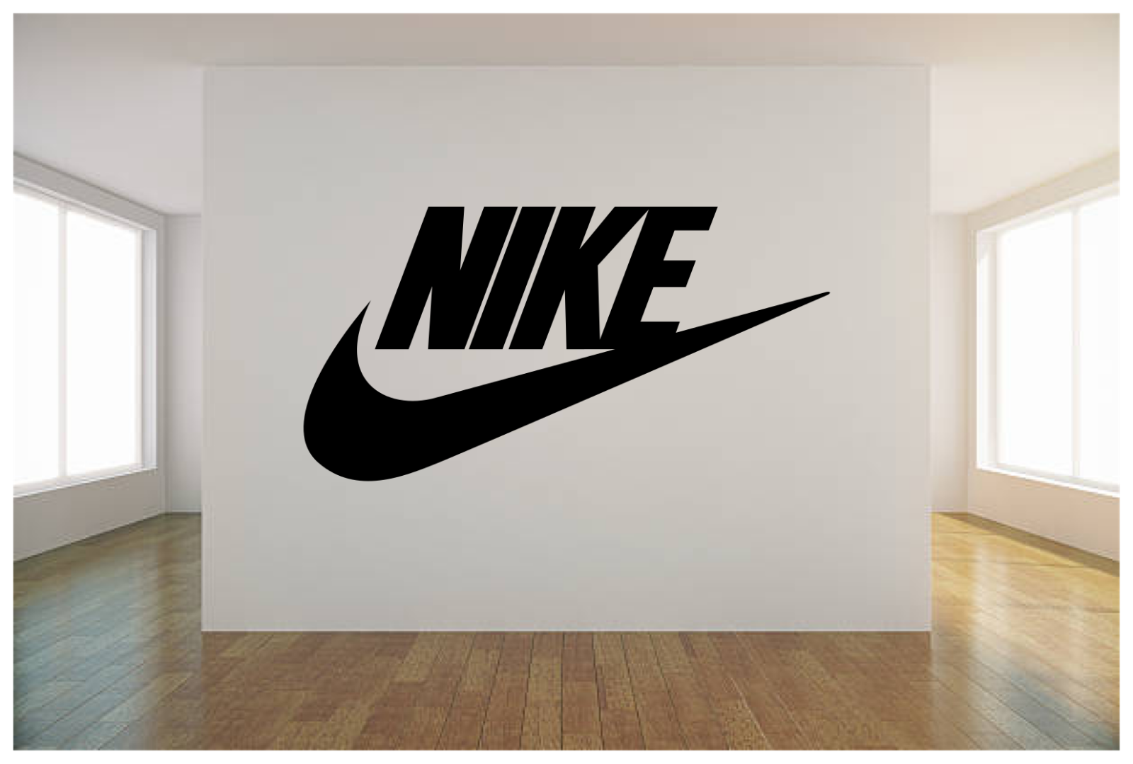 NIKE LOGO CHECK MARK WALL VINYL ART DECAL 42X22" BEDROOM HOME DECOR