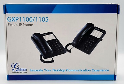 Grandstream GXP1100 1105 Simple IP Phone VOIP Small Business NEW OPEN BOX