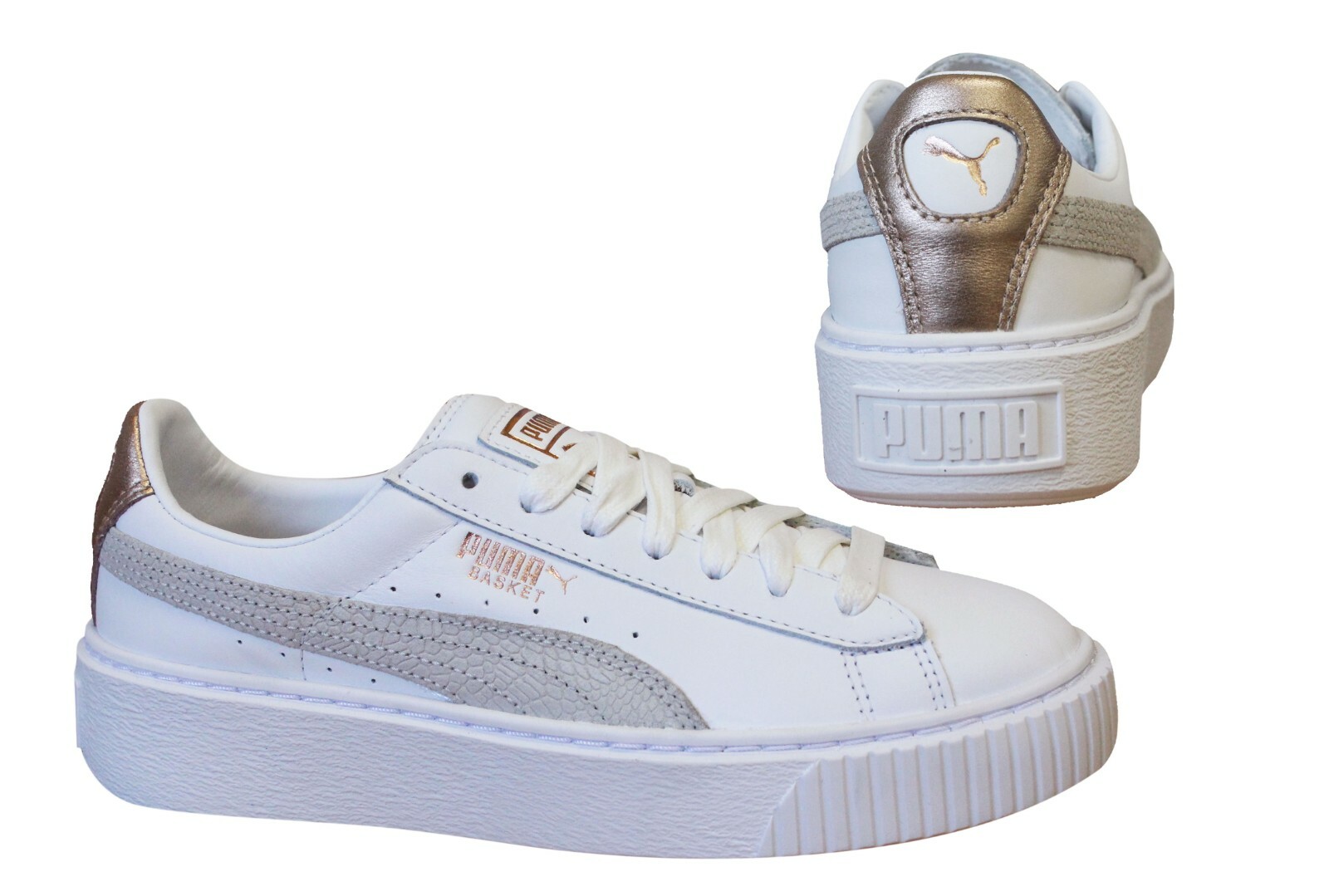 Puma Basket Plateau Euphoria Rosa Oro con Lacci Donna Ginnastica 366814 02 B91C | eBay