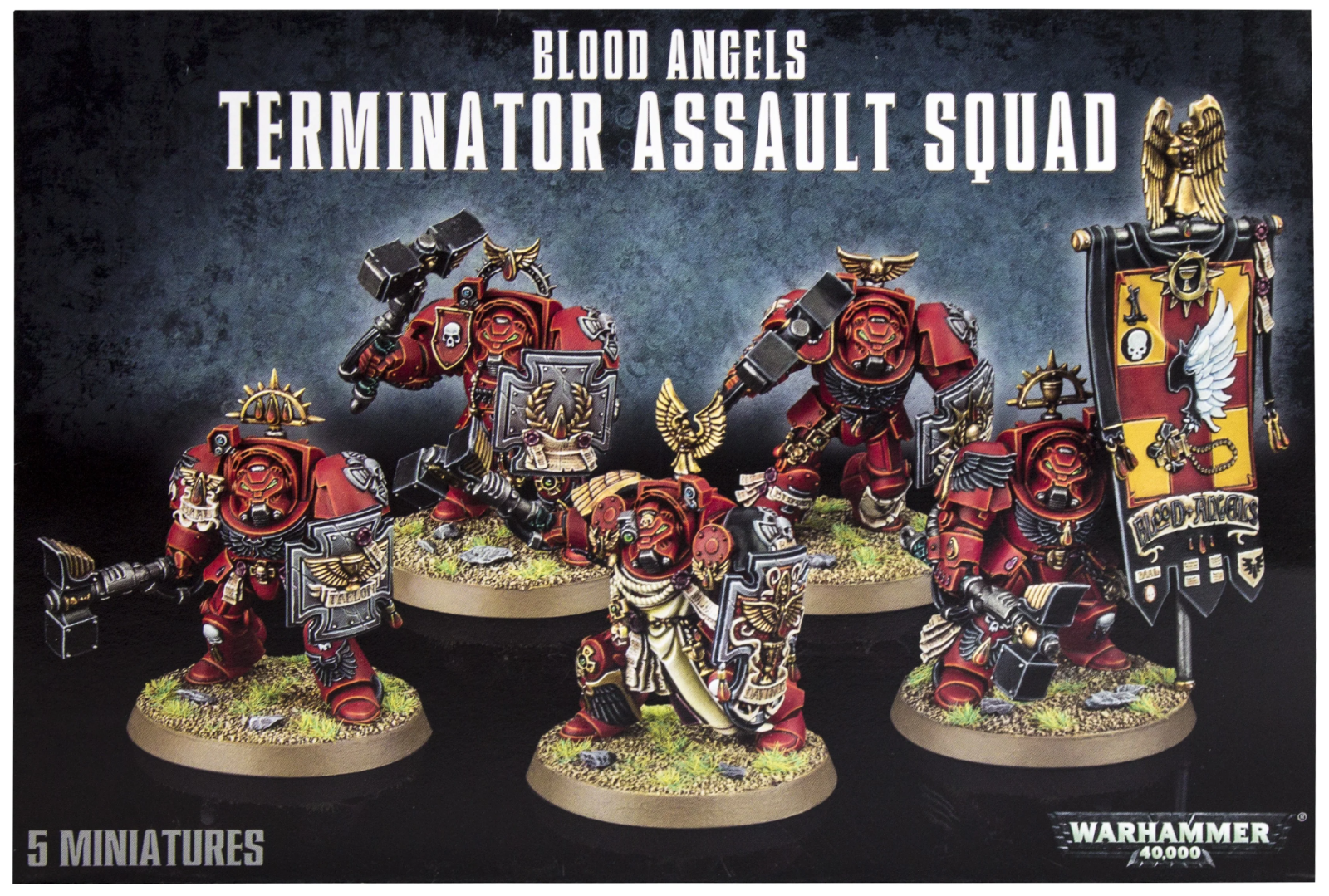 Warhammer 40k Кровавые Ангелы Штурмовой отряд Терминаторов НОВЫЙ в КОРОБКЕ