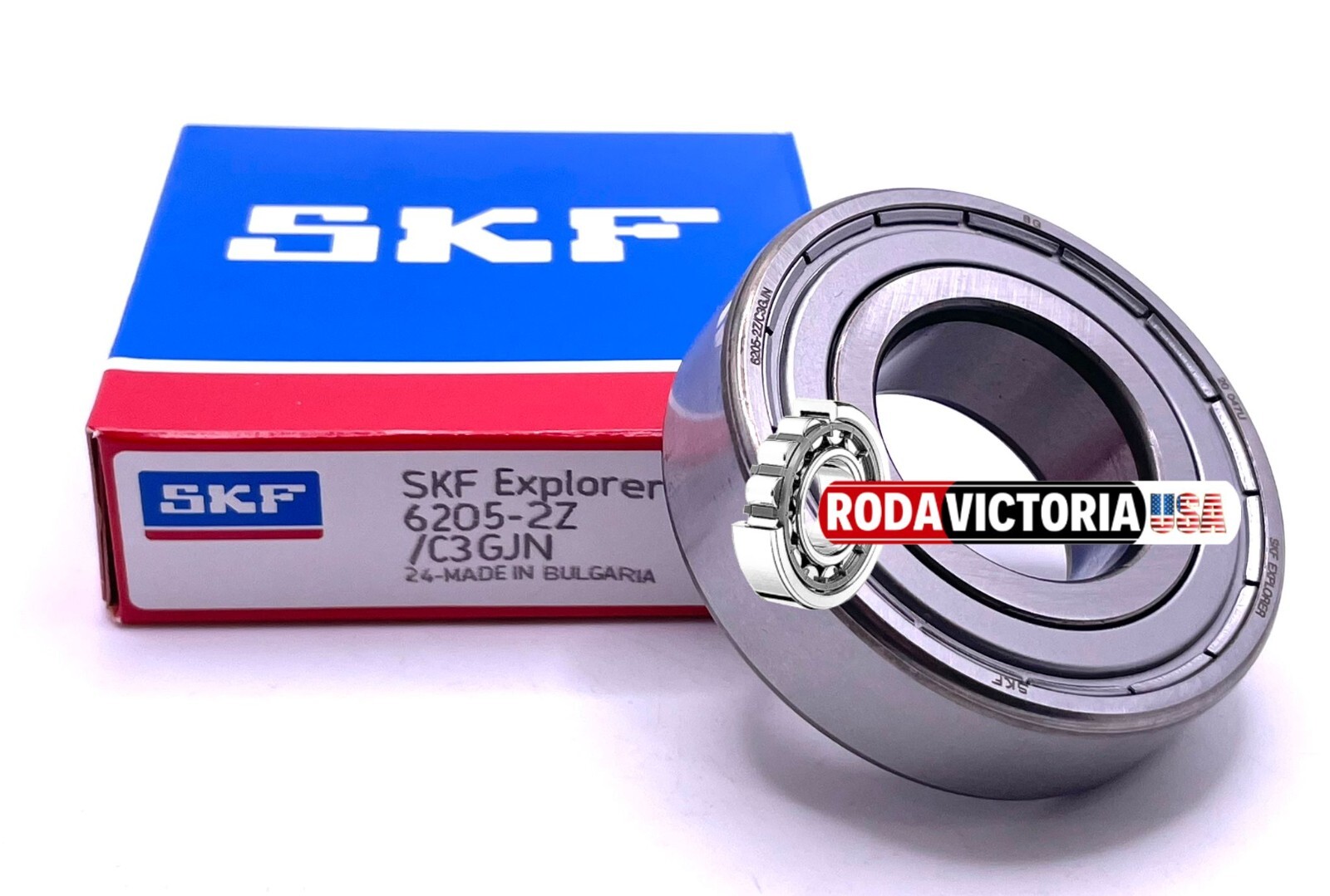 Roulement à Billes SKF 6205-2Z/C3 - Dimensions 25x52x15 Mm - Avec Joints Des Deux Côtés - 2