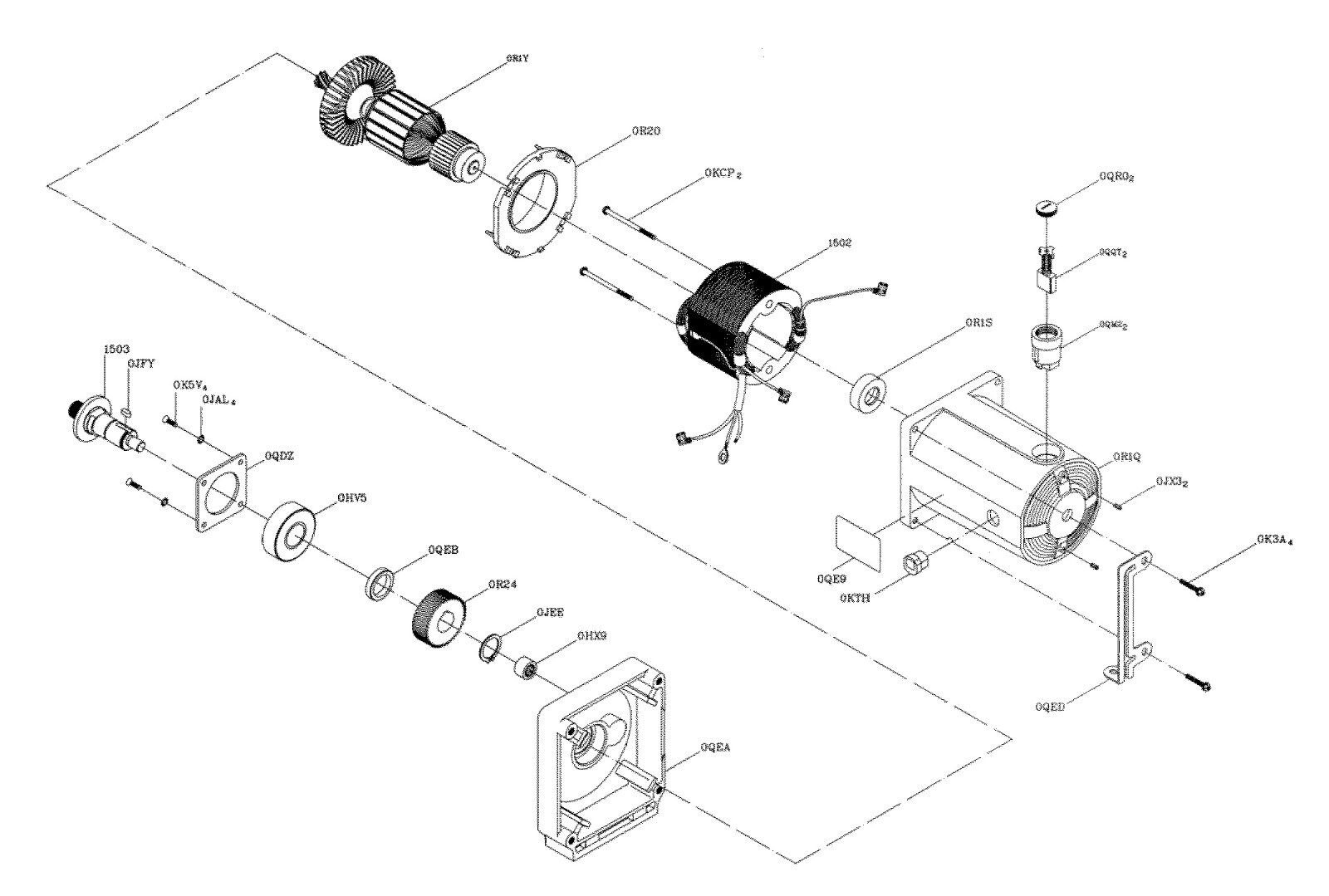 Sears Craftsman Motor Armature Bearings, 137.xxxxxx  Motorized Table Saws, RM871