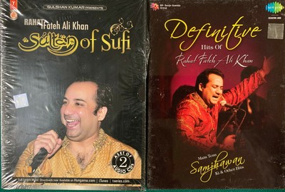Sultan of Sufi & Definitive Hits of Rahat Fateh Ali Khan - 4 CD total- Bollywood
