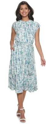 Women's Apt. 9  Belted Dolman Midi Dress Lined Size Small