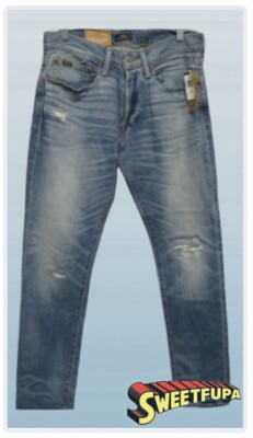 Polo Ralph Lauren Sullivan Jeans Slim Distressed Denim Men s W30 L30 NWT