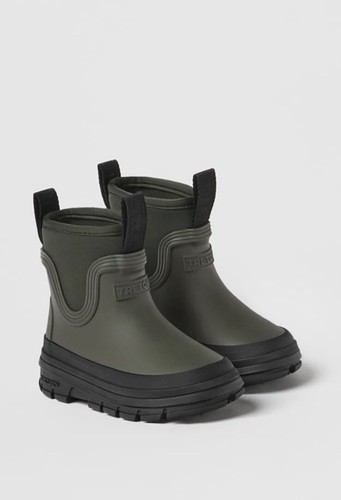 New Tretorn x Zara Khaki Green Toddler Kids Rain Snow Ankle