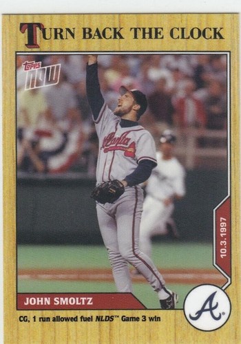 2020 Topps Now Turn Back the Clock - John Smoltz #187