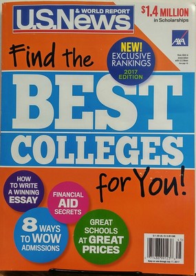 US News & World Report Best Colleges 2017 Exclusive Rankings FREE SHIPPING sb