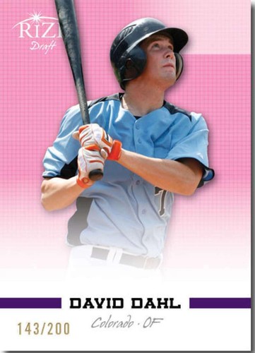 2012 Leaf Rize Draft - David Dahl #26
