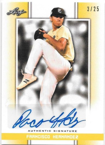 2019 Leaf Perfect Game National Showcase - Francisco Hernandez #BA-FH1