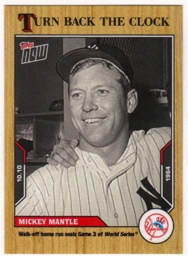 2021 Topps Now Turn Back the Clock - Mickey Mantle #193
