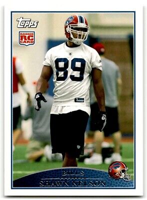 2009 Topps Rookie Card RC Shawn Nelson Rookie Buffalo Bills #402. rookie card picture