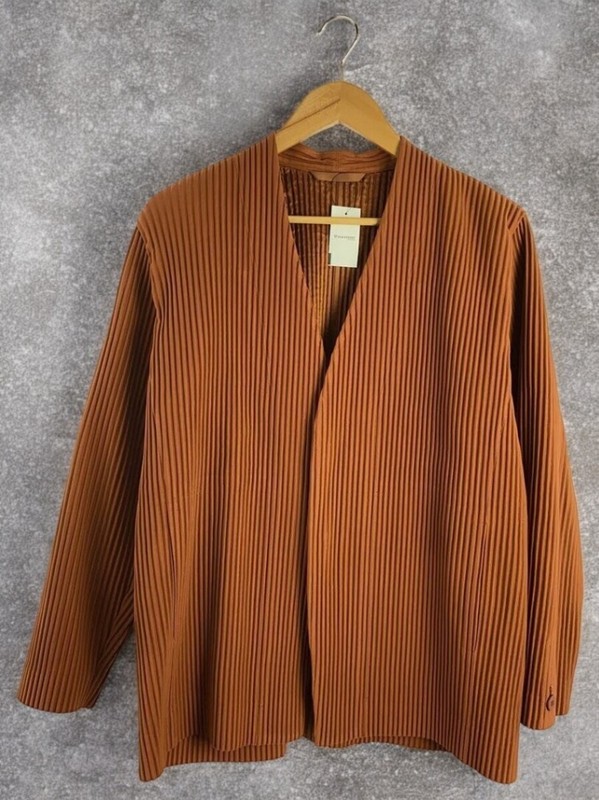 ジャケット・アウター Homme Plisse Issey Miyake no collar HOMME PLISSE ISSEY MIYAKE Tailored Pleats No Collar Jacket