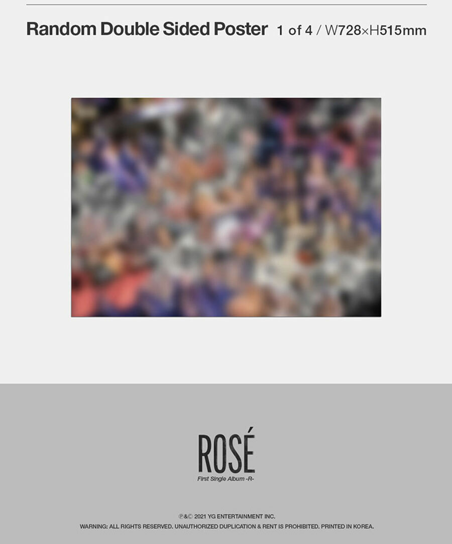 BLACKPINK ROSE -R- First Single Album CD+Photo Book+6ea Card