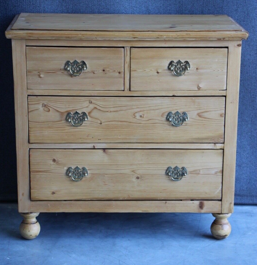 Antique Provincial Country Chest Of Drawers Baltic Pine Georgian