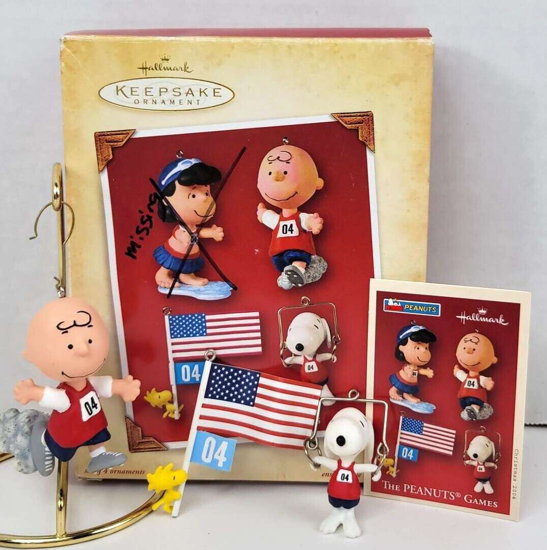 snoopy スヌーピー peanuts ヴィンテージオーナメント 4体セット