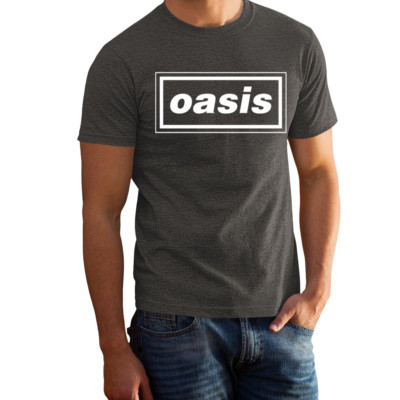 VINTAGE FEEL - Oasis 1994 Merch, Faded Grey Color, Rock Band T-Shirt 103324GG