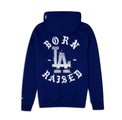 ✓ Born X Raised New Era Blue LA Dodgers Hoodie Medium IN ✓ Born X Raised New Era Blue LA Dodgers Hoodie Medium IN