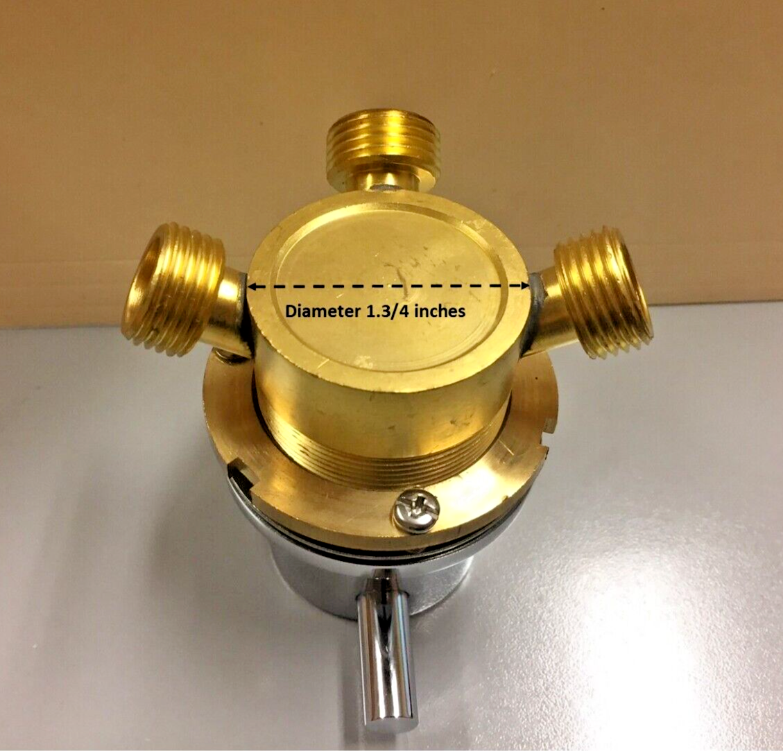 Pedicure Mixer Faucet 3 Way Hot And Cold Water Valve Universal VTD