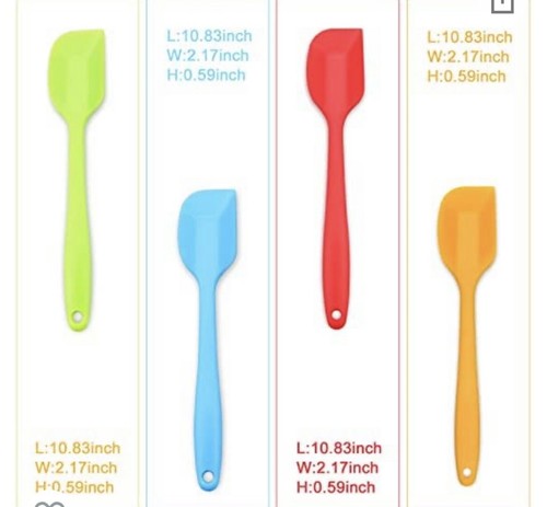 silicone spatula 4 pcs set