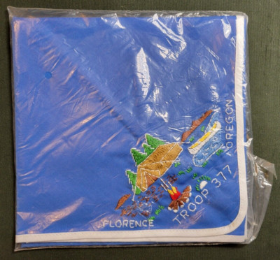Florence Oregon Embroidered Troop 377 Neckerchief (NEW)