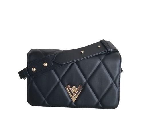 NWT VALENTINO ORLANDI Black Diamond Quilted Crossbody